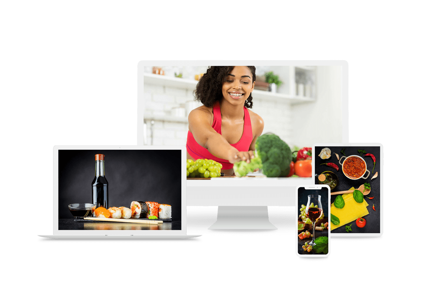 Designcafe complilatie devices met lekker eten