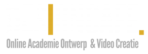 Designcafe logo wit met tagline